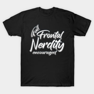 Full Frontal Nerdity grey T-Shirt